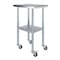 Amgood 24 in. x 18 in. Stainless Steel Table With Wheels AMG WT-2418-WHEELS - alternate 1